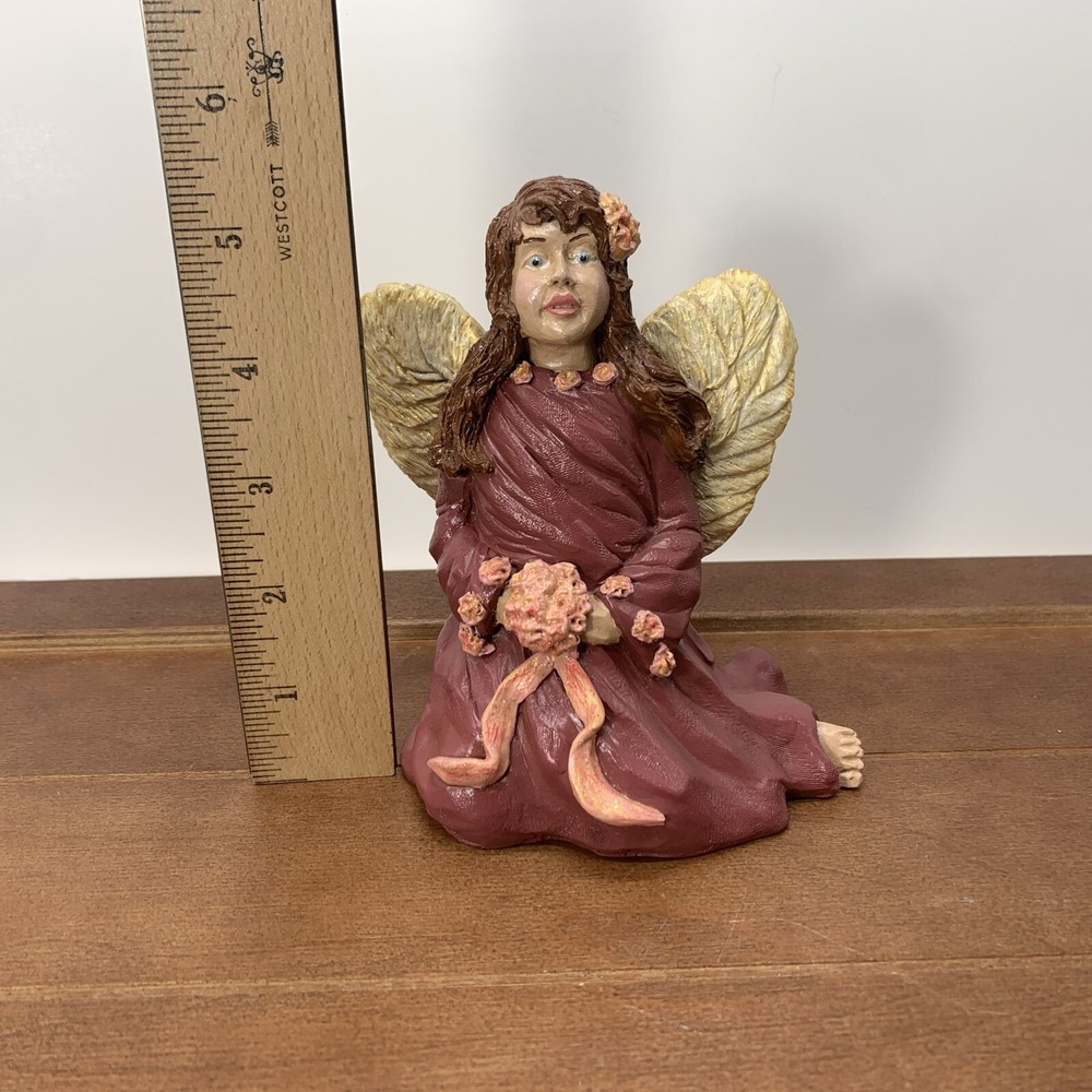 Vintage 1995 A To Z Angel Fairy 5.5" Hand-Painted Resin Figurine Sculpture Decor - Picture 2 of 7